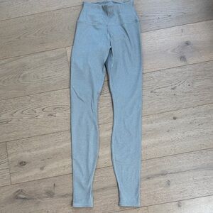 ALO Yoga Heather Gray Leggings slight sparkle